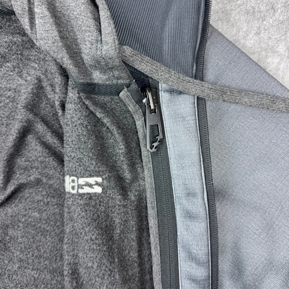 Billabong‎ Jacket Mens Small Gray 2-in-1 Fleece Lined Hooded Full Zip Surf Y2K